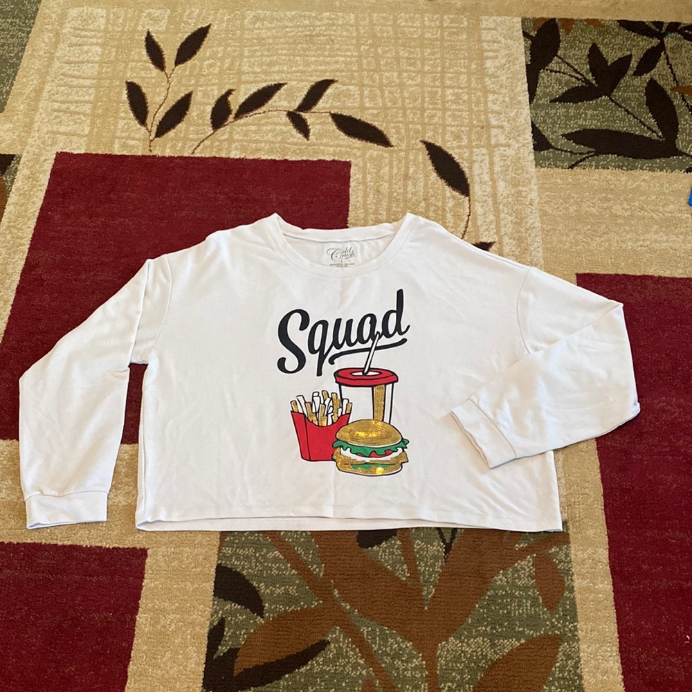 4 for $25 Cold Crush Squad Print with Squins Full Sleeve Tee